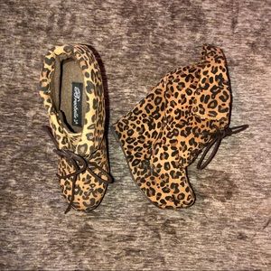 Cheetah print booties !